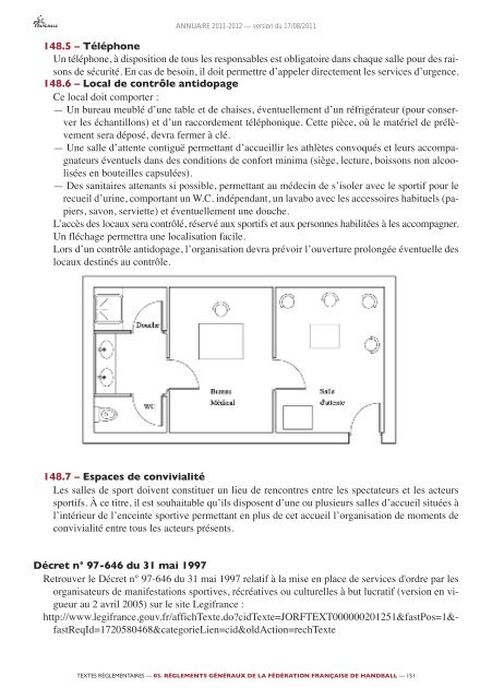 annuaire de la ffhb 2011/2012