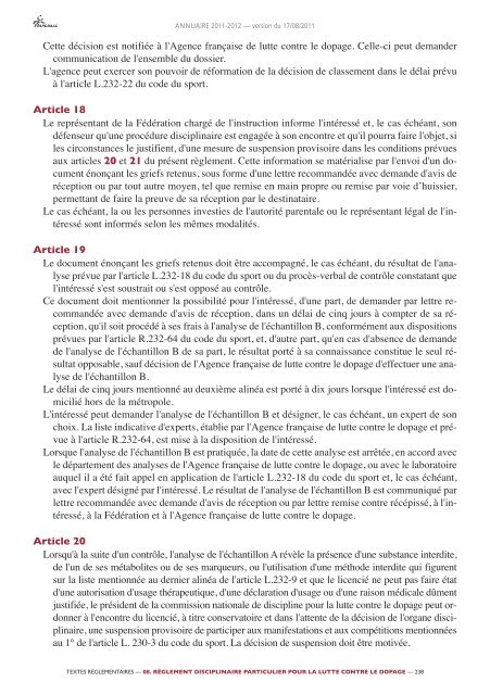 annuaire de la ffhb 2011/2012