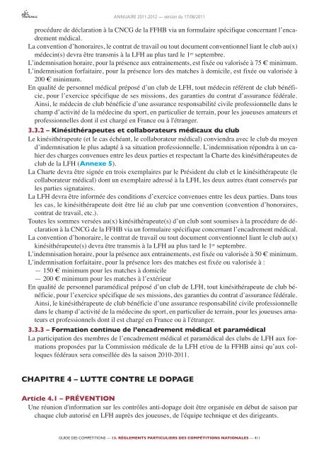 annuaire de la ffhb 2011/2012