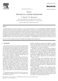 Zirconia as a ceramic biomaterial - La Struttura