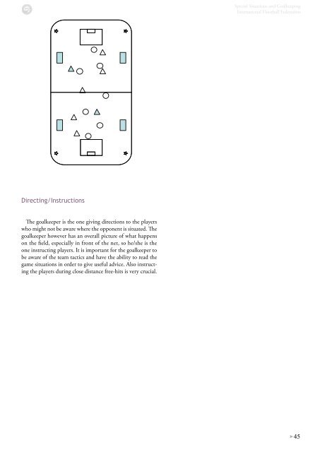 SpEcIAL SITUATIONs AND GOALkEEpING - Wellington Floorball