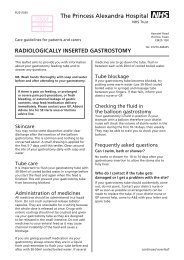 RADIOLOGICALLY INSERTED GASTROSTOMY