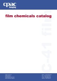 C-41 Film chemicals catalog - CPAC