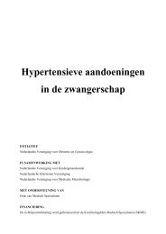 Hypertensieve aandoeningen in de zwangerschap - NVOG