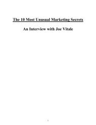 Joe Vitale - The 10 Most Unusual Marketing Secrets.pdf