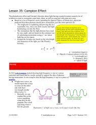 Lesson 35: Compton Effect