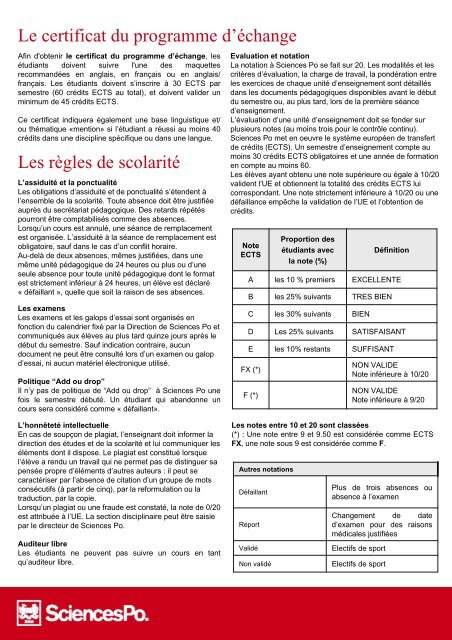 Guide: Ã©tudiants en Ã©change 2011-2012 - Sciences-Po International