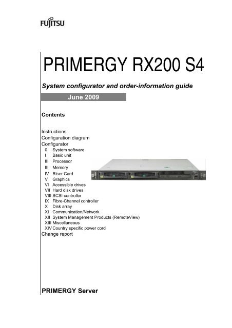 PRIMERGY RX200 S4 - Nettailer