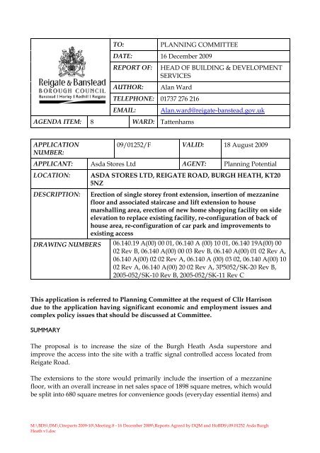 (Attachment: 6)Agenda item - Reigate and Banstead Borough Council