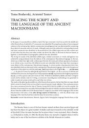 TRACING THE SCRIPT AND THE LANGUAGE OF THE ... - Korenine