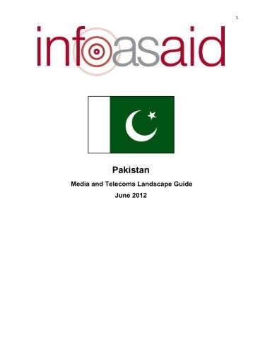 media landscape guide about Pakistan - Internews