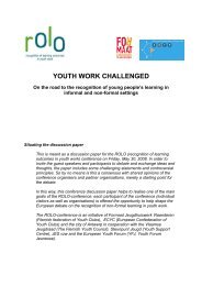 YOUTH WORK CHALLENGED - Rolo - Formaat