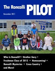 The Roncalli PILOT - Roncalli High School