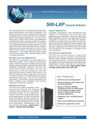 500-LXP Console Solution - Visara International