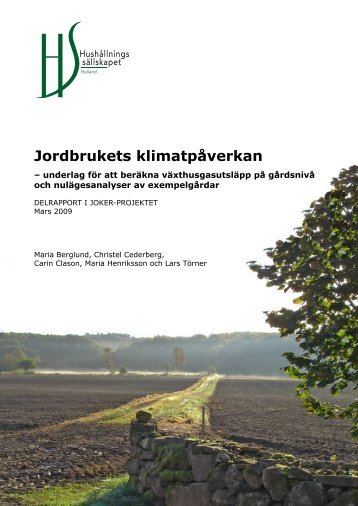 Jordbrukets klimatpÃ¥verkan - HushÃ¥llningssÃ¤llskapet i Halland