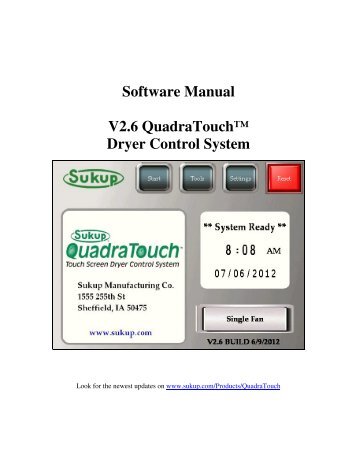 QuadraTouchâ¢ V2.6 - Sukup Manufacturing Co.