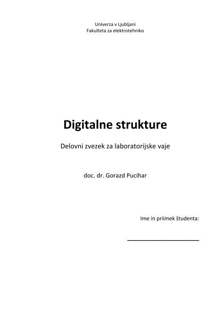 Digitalne strukture - Univerza v Ljubljani