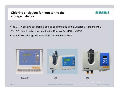 Chlorine analysers for monitoring the storage network - Australian ...