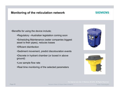 Chlorine analysers for monitoring the storage network - Australian ...