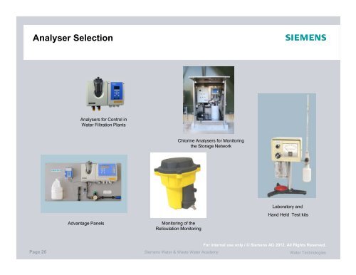 Chlorine analysers for monitoring the storage network - Australian ...