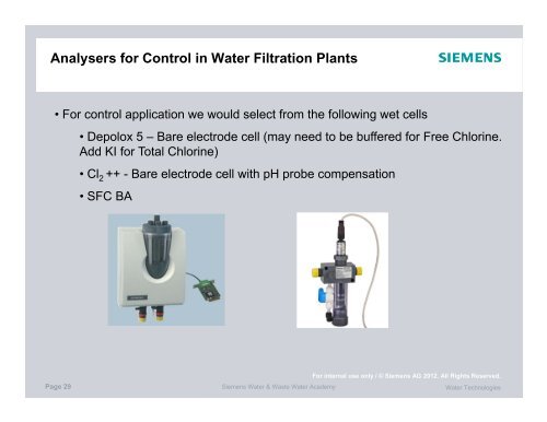 Chlorine analysers for monitoring the storage network - Australian ...