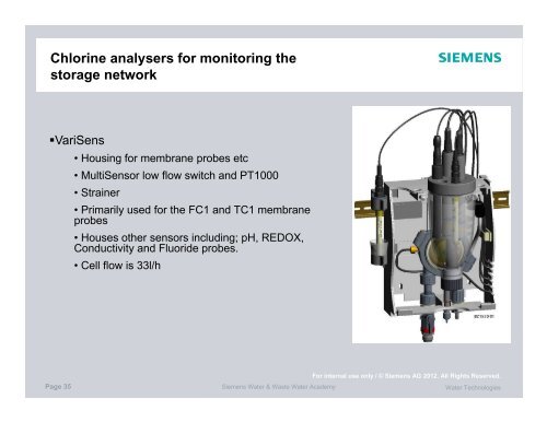 Chlorine analysers for monitoring the storage network - Australian ...