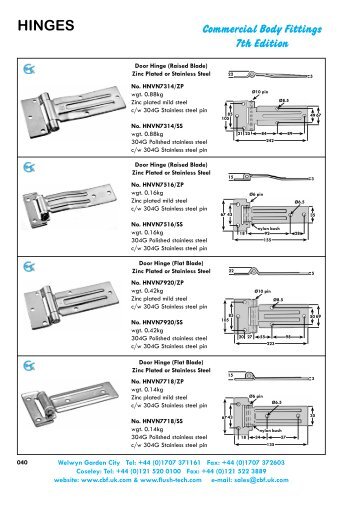 HINGES B E - CBF - UK.COM