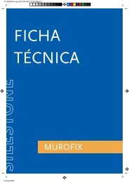 Ficha TÃ©cnica Murofix - Silestone