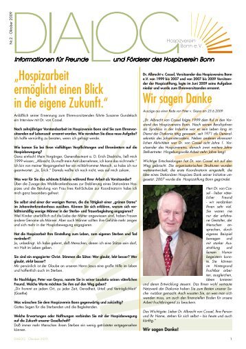 "Dialog" - Ausgabe 2 - Hospizverein Bonn