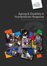 Aging and Disability in Humanitarian Response - CBM