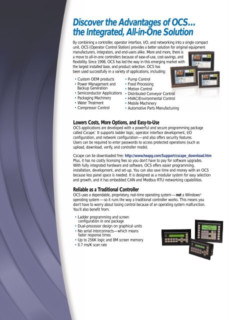 Operator Control Station - Adcon Engineering Co