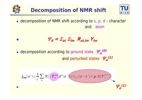 Calculation and interpretations of NMR Chemical shifts - WIEN 2k