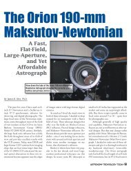 The Orion 190-mm Maksutov-Newtonian - Astronomy Technology ...