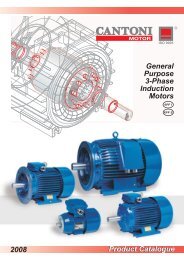 Product Catalogue General Purpose 3-Phase ... - Cantoni Group