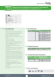 Datenblatt - BAG electronics