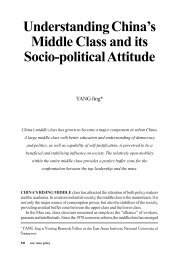 Understanding China's Middle Class and its Socio-political Attitude