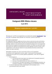 Wijziging Leegstandwet per 1 juli 2013 - Hekkelman Advocaten ...