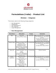 Formulations [India] â Product List - Glenmark