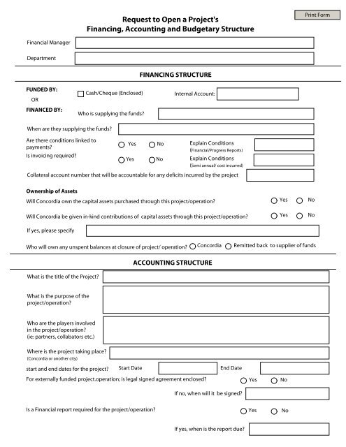 Account Request Form