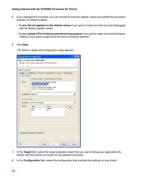 Getting Started with the TASKING VX-toolset for TriCore