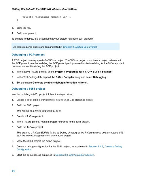 Getting Started with the TASKING VX-toolset for TriCore