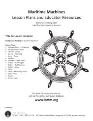 Maritime Machines Lesson Plans and Educator Resources - Lake ...