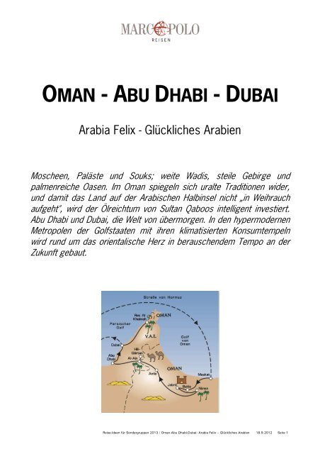 Oman-Abu Dhabi-Dubai - Studiosus