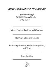 new consultant handbook - Cindy Williams