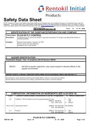 rentokil plug in fly killer - msds - Pest Control Direct