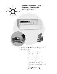 Agilent dc Electronic Loads Models N3300A-N3307A - H TEST a.s.