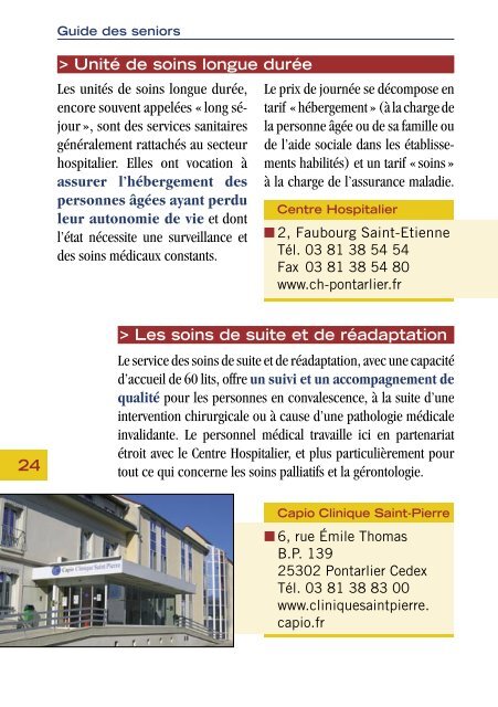 GUIDE SENIORS 2008_PDF.indd - Ville de Pontarlier