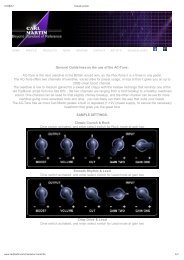 General Guidelines on the use of the AC-Tone: AC-Tone is ... - Musifex