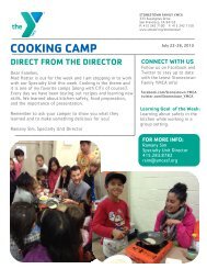 Cooking Camp - YMCA of San Francisco