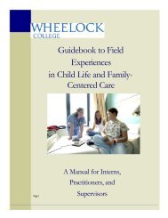 Guidebook to Field Experiences in Child Life and Family- Centered ...